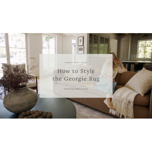 Amber Lewis x Loloi Power Loom Performance Ocean/Sand Rug